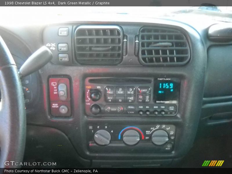 Dark Green Metallic / Graphite 1998 Chevrolet Blazer LS 4x4
