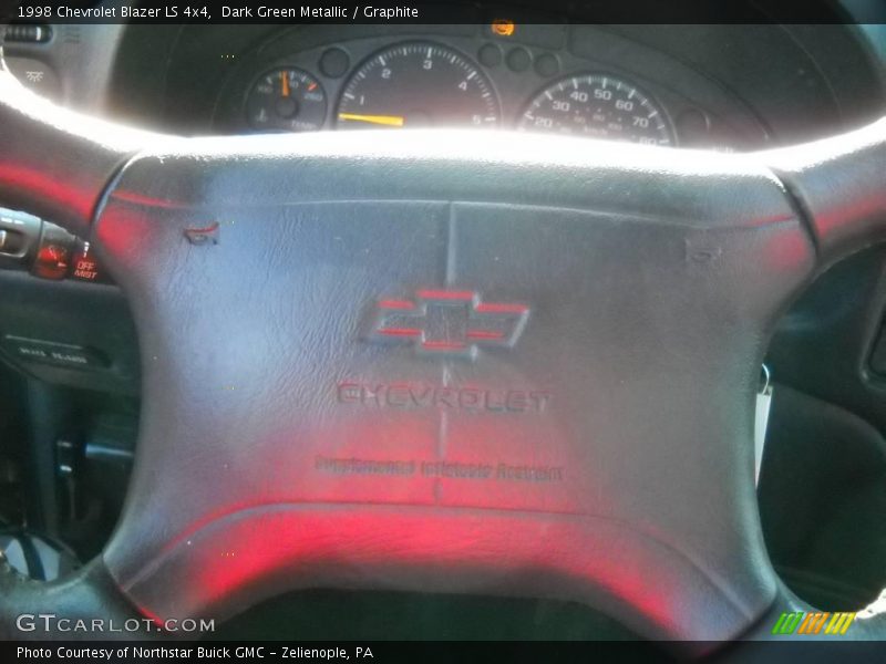 Dark Green Metallic / Graphite 1998 Chevrolet Blazer LS 4x4