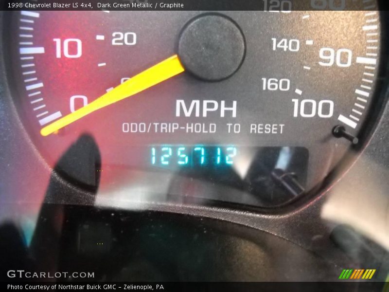 Dark Green Metallic / Graphite 1998 Chevrolet Blazer LS 4x4