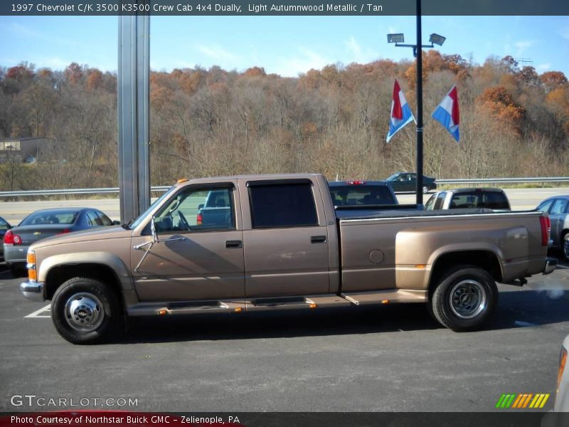 Light Autumnwood Metallic / Tan 1997 Chevrolet C/K 3500 K3500 Crew Cab 4x4 Dually