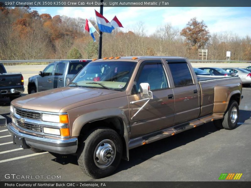 Light Autumnwood Metallic / Tan 1997 Chevrolet C/K 3500 K3500 Crew Cab 4x4 Dually