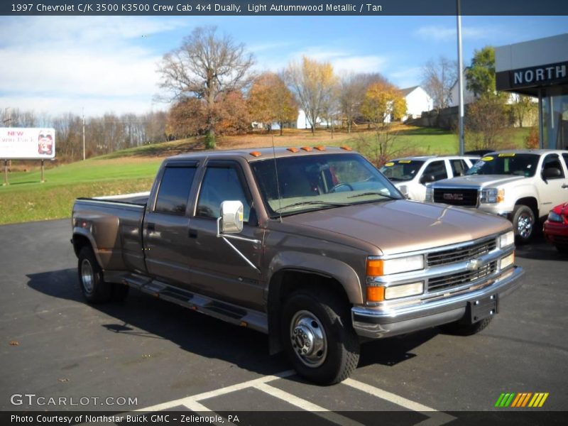 Light Autumnwood Metallic / Tan 1997 Chevrolet C/K 3500 K3500 Crew Cab 4x4 Dually