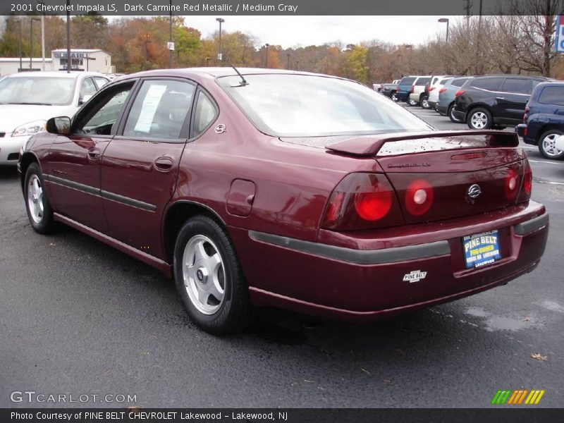 Dark Carmine Red Metallic / Medium Gray 2001 Chevrolet Impala LS