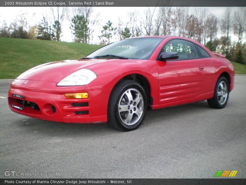 Saronno Red / Sand Blast 2003 Mitsubishi Eclipse GS Coupe