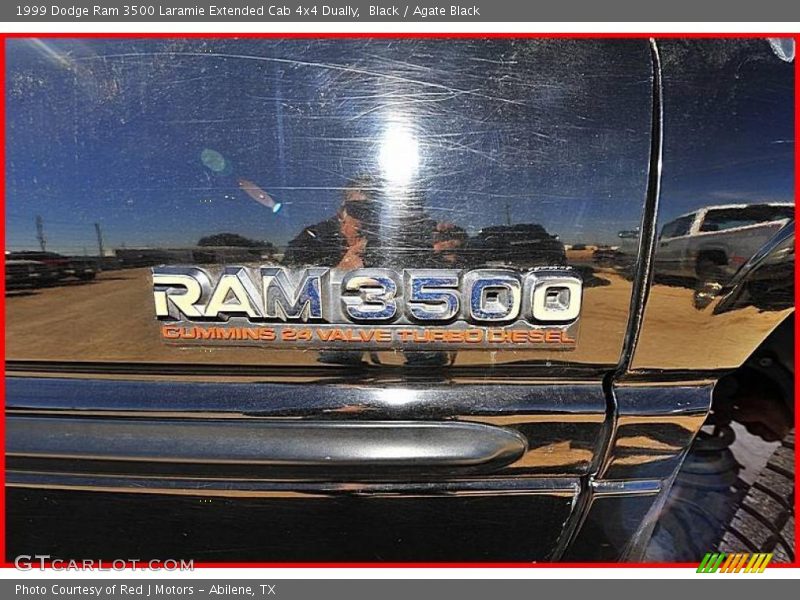 Black / Agate Black 1999 Dodge Ram 3500 Laramie Extended Cab 4x4 Dually