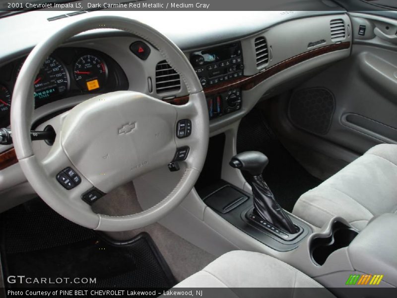 Dark Carmine Red Metallic / Medium Gray 2001 Chevrolet Impala LS