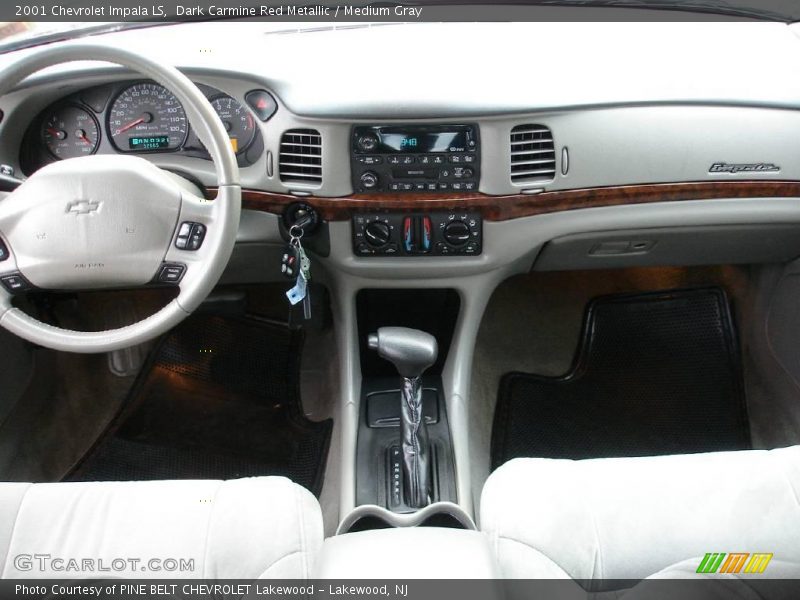 Dark Carmine Red Metallic / Medium Gray 2001 Chevrolet Impala LS
