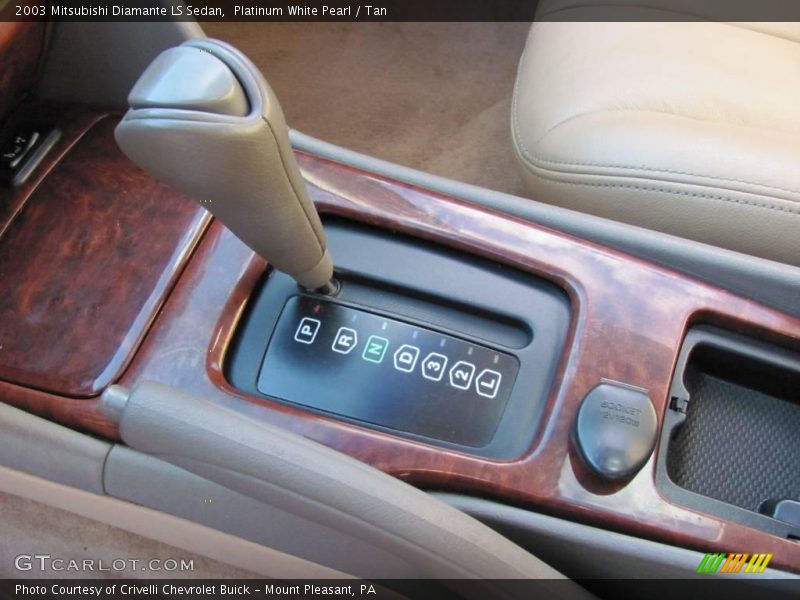 Platinum White Pearl / Tan 2003 Mitsubishi Diamante LS Sedan