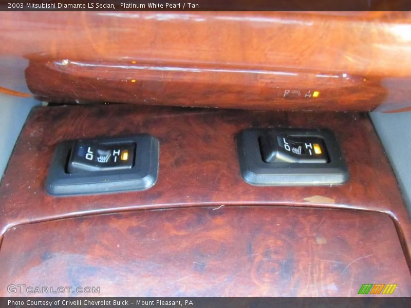 Platinum White Pearl / Tan 2003 Mitsubishi Diamante LS Sedan