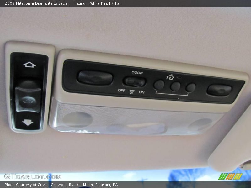 Platinum White Pearl / Tan 2003 Mitsubishi Diamante LS Sedan