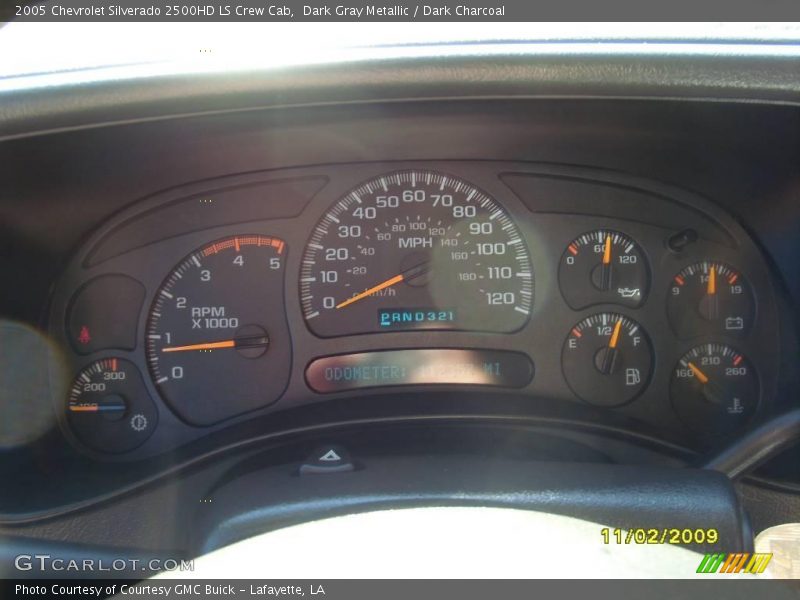 Dark Gray Metallic / Dark Charcoal 2005 Chevrolet Silverado 2500HD LS Crew Cab