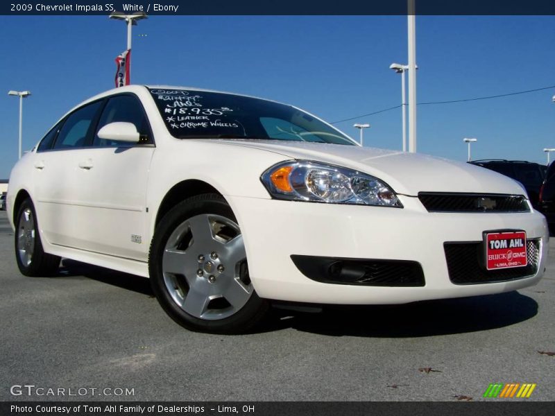 White / Ebony 2009 Chevrolet Impala SS