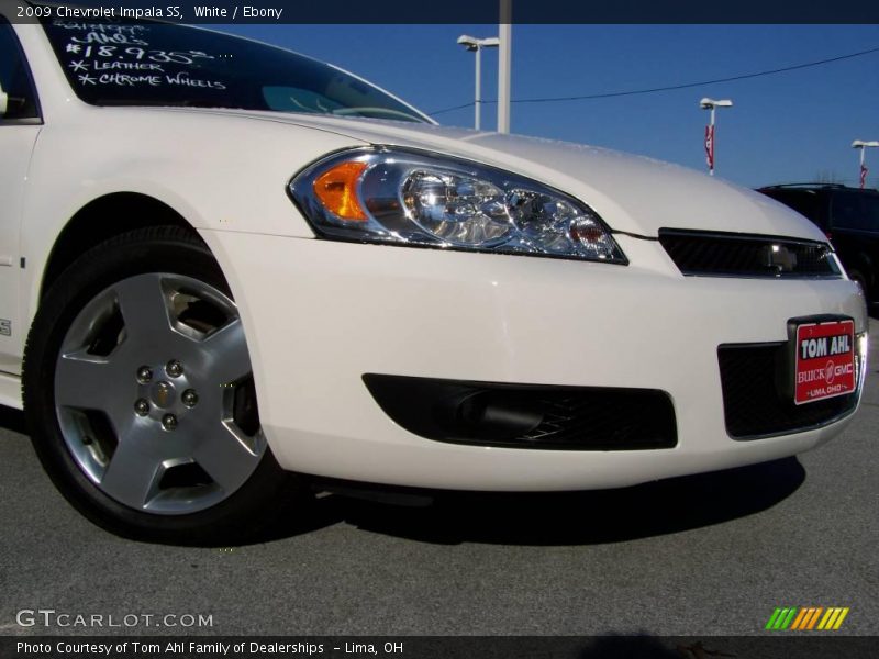White / Ebony 2009 Chevrolet Impala SS