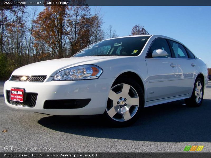 White / Ebony 2009 Chevrolet Impala SS