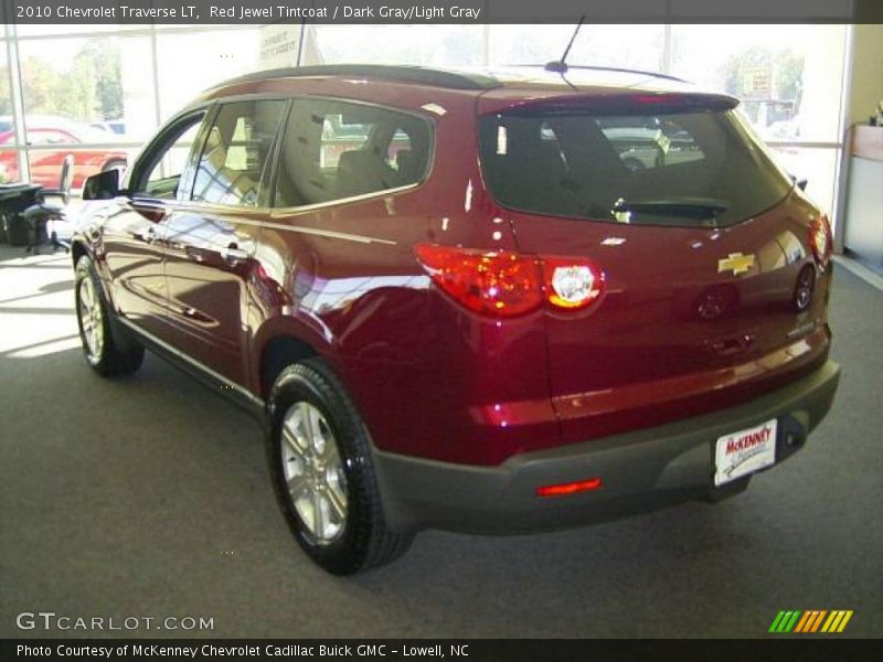 Red Jewel Tintcoat / Dark Gray/Light Gray 2010 Chevrolet Traverse LT