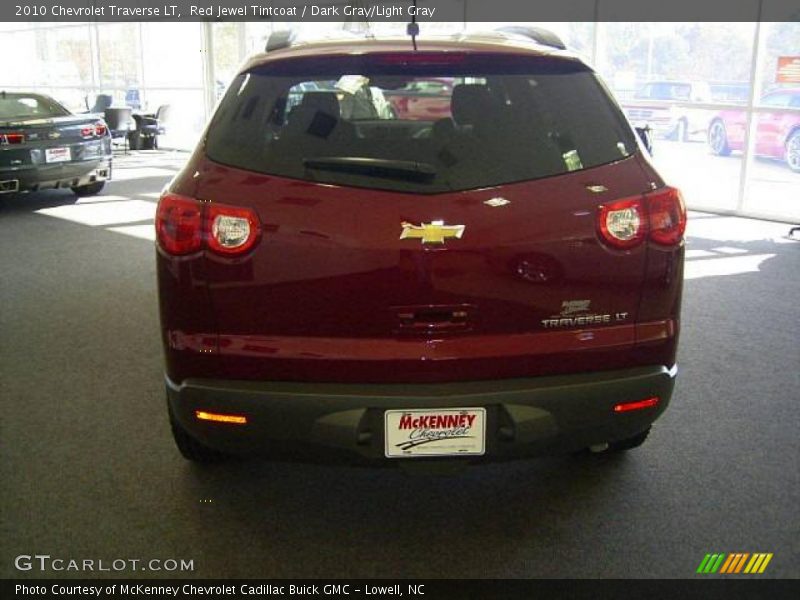 Red Jewel Tintcoat / Dark Gray/Light Gray 2010 Chevrolet Traverse LT