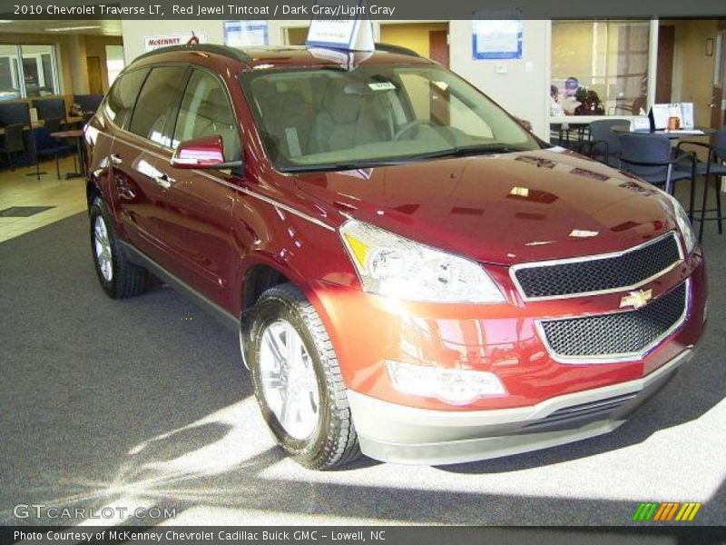 Red Jewel Tintcoat / Dark Gray/Light Gray 2010 Chevrolet Traverse LT