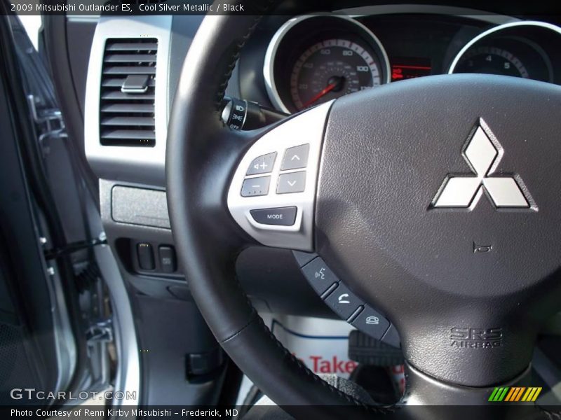 Cool Silver Metallic / Black 2009 Mitsubishi Outlander ES