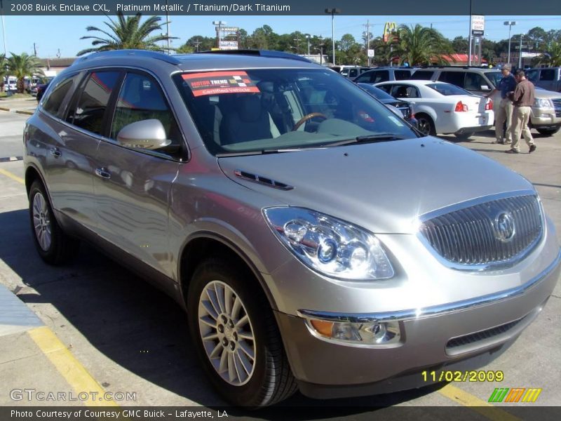 Platinum Metallic / Titanium/Dark Titanium 2008 Buick Enclave CXL
