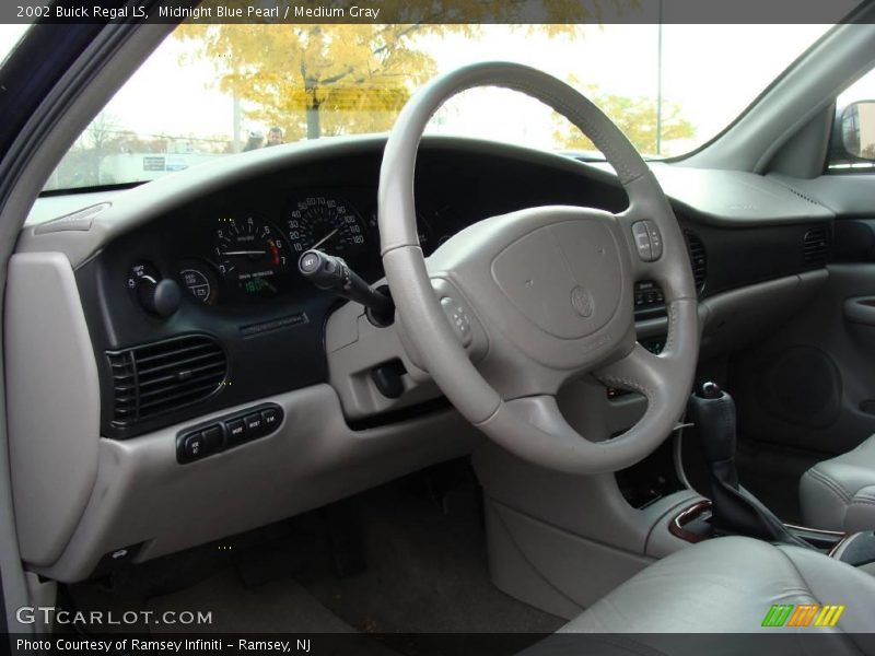 Midnight Blue Pearl / Medium Gray 2002 Buick Regal LS