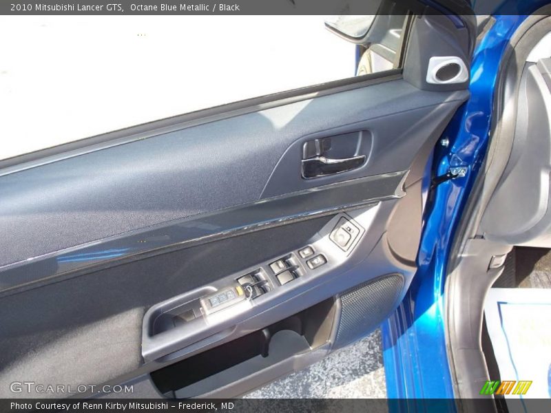 Octane Blue Metallic / Black 2010 Mitsubishi Lancer GTS