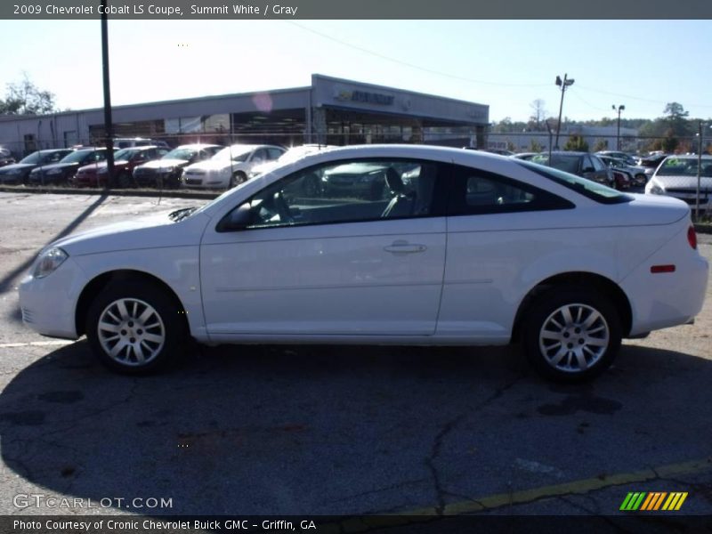 Summit White / Gray 2009 Chevrolet Cobalt LS Coupe