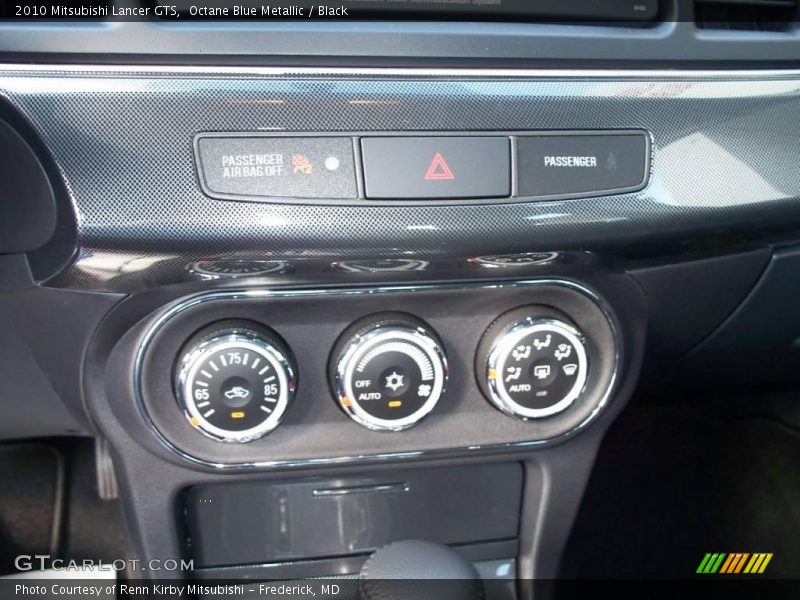Octane Blue Metallic / Black 2010 Mitsubishi Lancer GTS