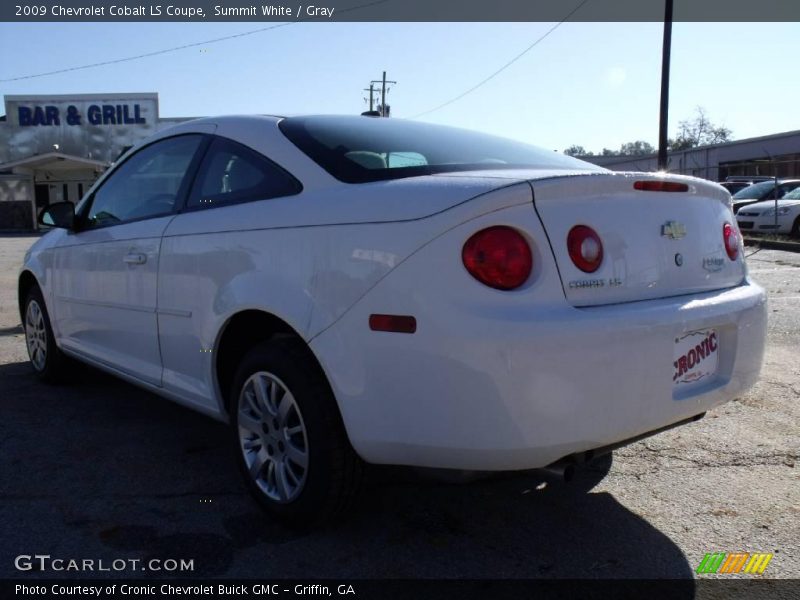 Summit White / Gray 2009 Chevrolet Cobalt LS Coupe