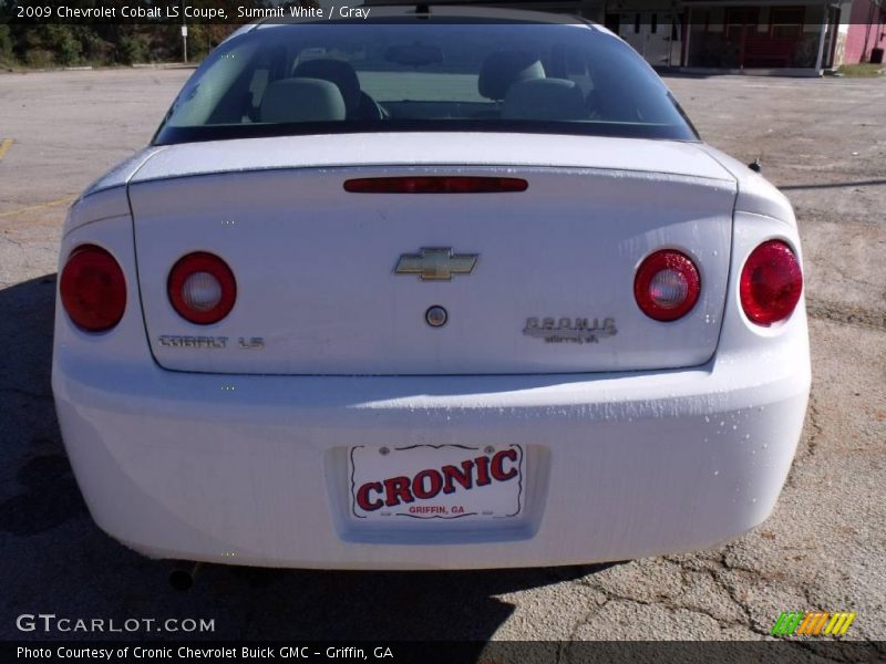 Summit White / Gray 2009 Chevrolet Cobalt LS Coupe