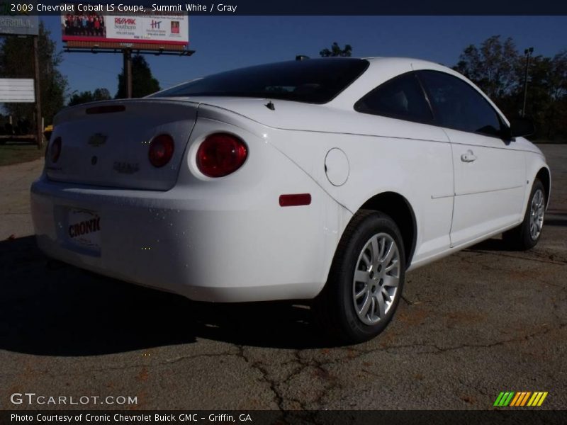Summit White / Gray 2009 Chevrolet Cobalt LS Coupe