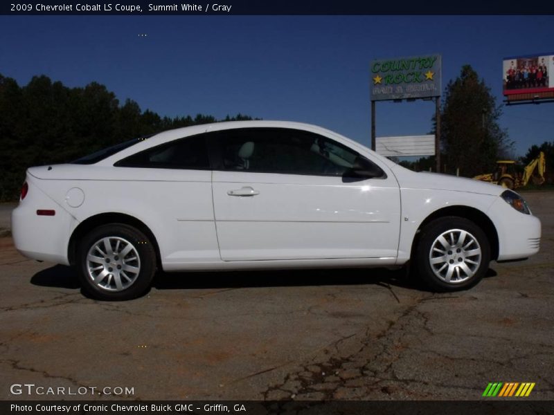 Summit White / Gray 2009 Chevrolet Cobalt LS Coupe