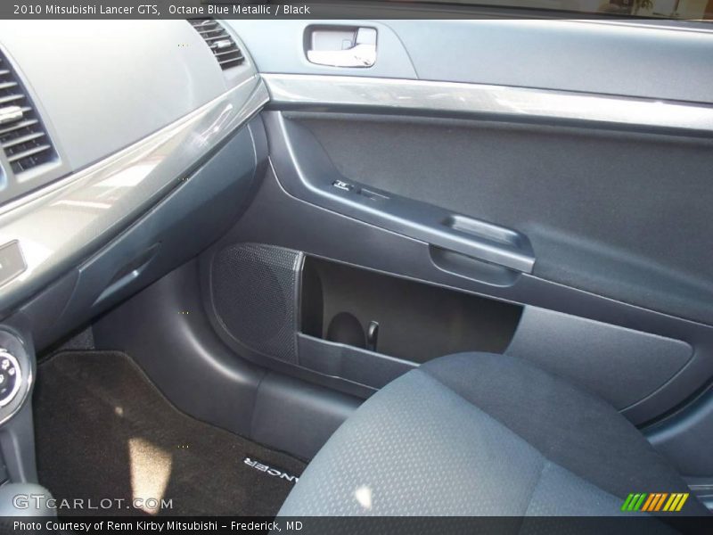 Octane Blue Metallic / Black 2010 Mitsubishi Lancer GTS