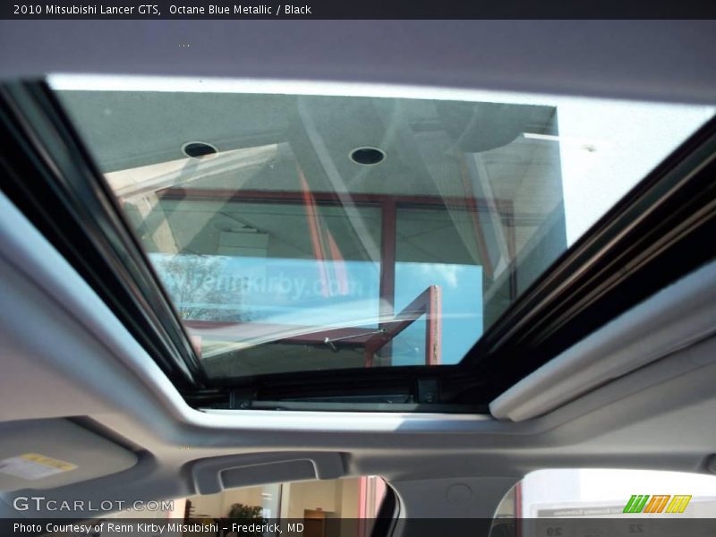 Octane Blue Metallic / Black 2010 Mitsubishi Lancer GTS