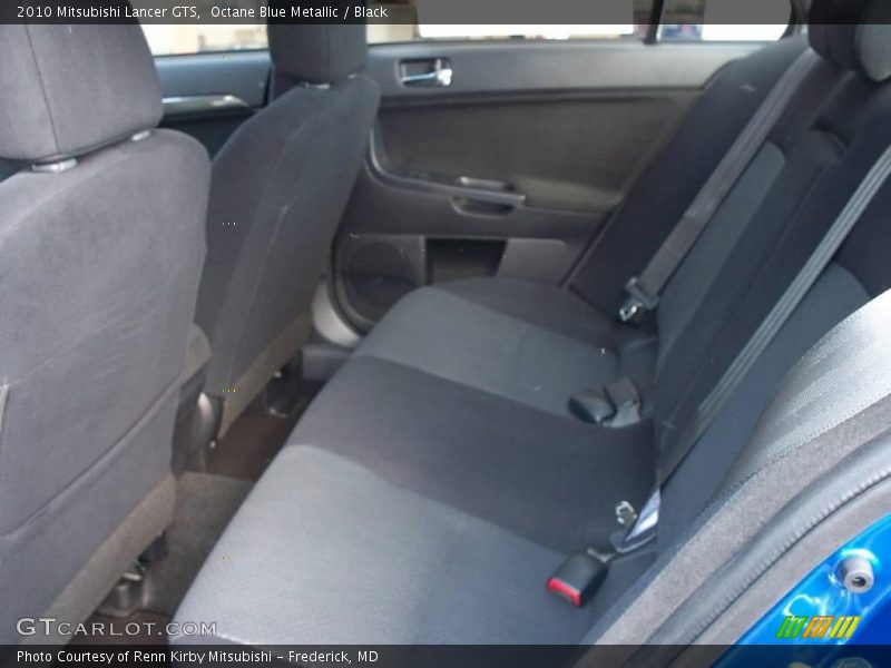 Octane Blue Metallic / Black 2010 Mitsubishi Lancer GTS