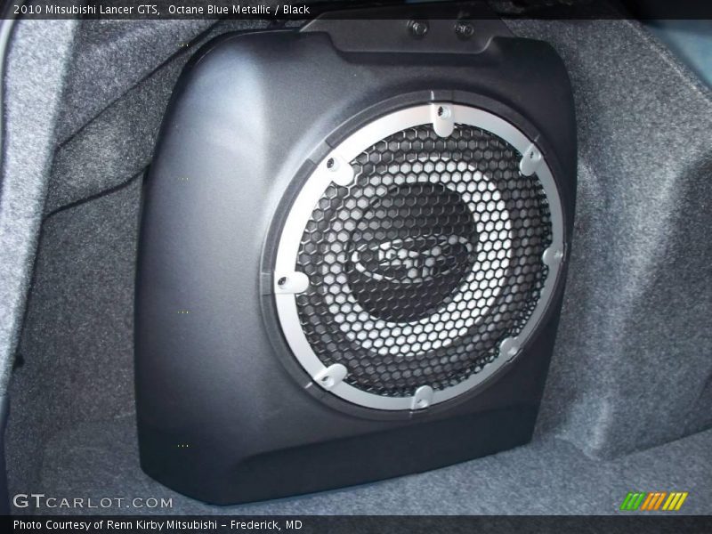Octane Blue Metallic / Black 2010 Mitsubishi Lancer GTS