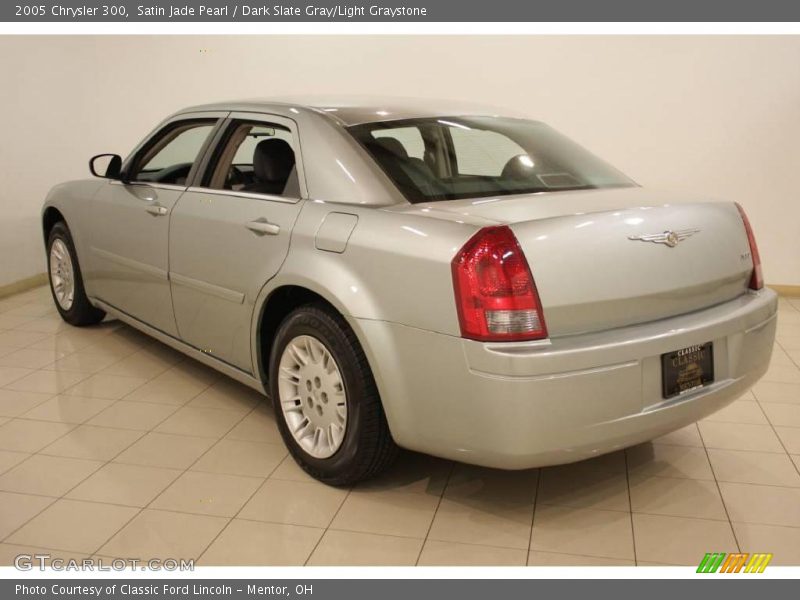 Satin Jade Pearl / Dark Slate Gray/Light Graystone 2005 Chrysler 300