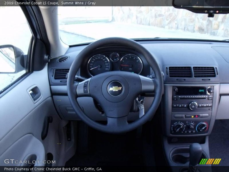 Summit White / Gray 2009 Chevrolet Cobalt LS Coupe