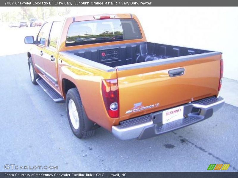 Sunburst Orange Metallic / Very Dark Pewter 2007 Chevrolet Colorado LT Crew Cab