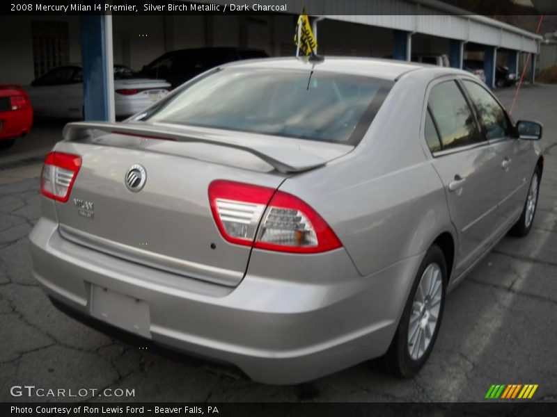 Silver Birch Metallic / Dark Charcoal 2008 Mercury Milan I4 Premier