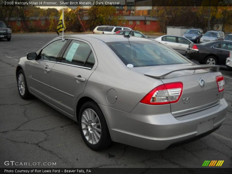 Silver Birch Metallic / Dark Charcoal 2008 Mercury Milan I4 Premier