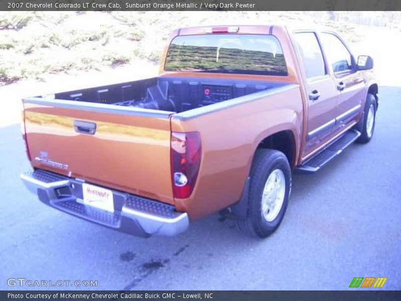 Sunburst Orange Metallic / Very Dark Pewter 2007 Chevrolet Colorado LT Crew Cab