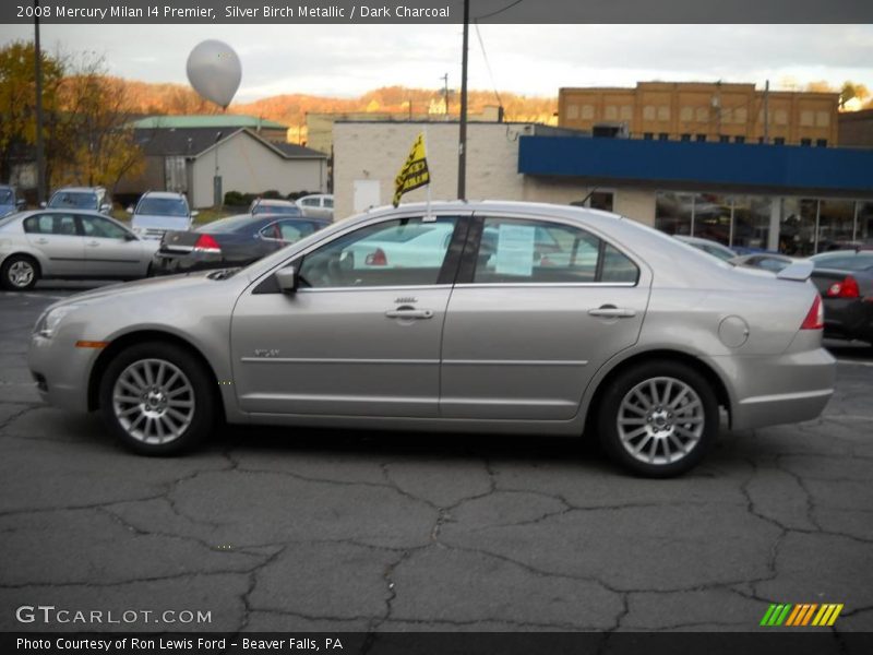 Silver Birch Metallic / Dark Charcoal 2008 Mercury Milan I4 Premier