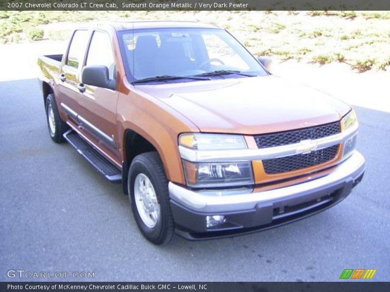 Sunburst Orange Metallic / Very Dark Pewter 2007 Chevrolet Colorado LT Crew Cab