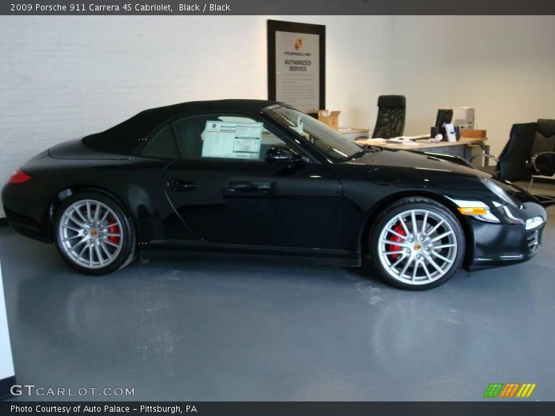 Black / Black 2009 Porsche 911 Carrera 4S Cabriolet