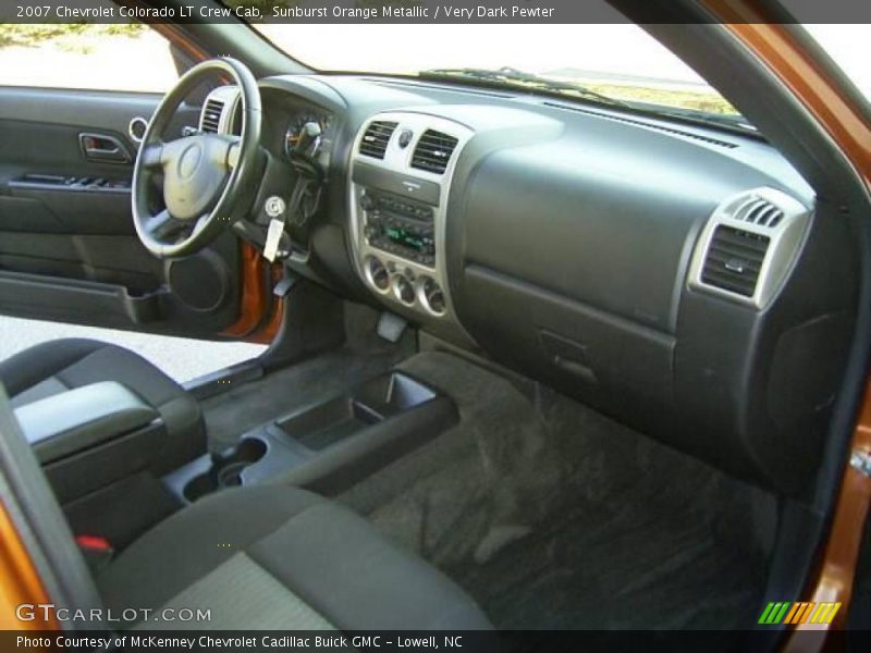 Sunburst Orange Metallic / Very Dark Pewter 2007 Chevrolet Colorado LT Crew Cab