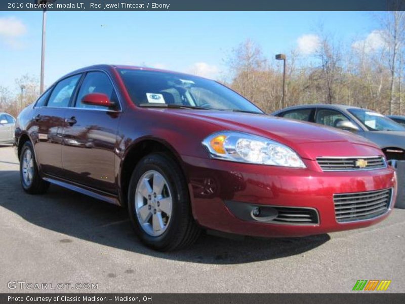 Red Jewel Tintcoat / Ebony 2010 Chevrolet Impala LT