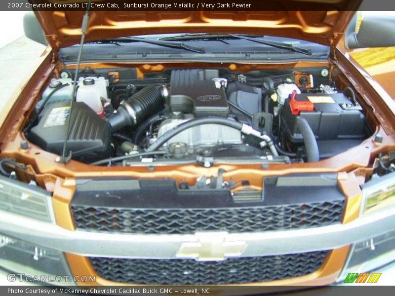 Sunburst Orange Metallic / Very Dark Pewter 2007 Chevrolet Colorado LT Crew Cab