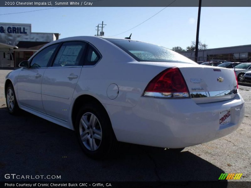 Summit White / Gray 2010 Chevrolet Impala LS