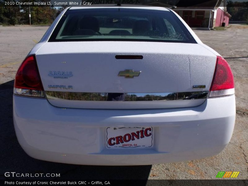 Summit White / Gray 2010 Chevrolet Impala LS