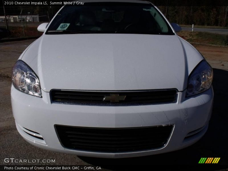 Summit White / Gray 2010 Chevrolet Impala LS